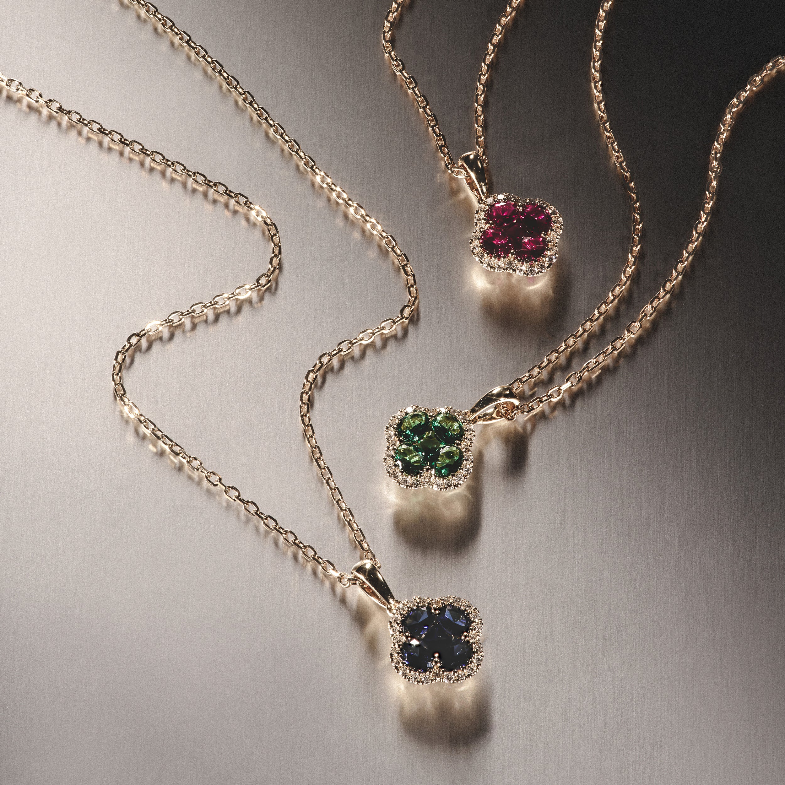Alegria Lab Sapphire Pendant 1.00ct in 18k Gold Vermeil
